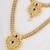 Traditional gold plated  necklace set with earrings for women – temple jewellery with kundan & pearl detailing