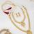 Traditional gold plated  necklace set with earrings for women – temple jewellery with kundan & pearl detailing