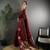 Maroon lichi silk flower zari weaving banarasi saree