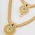Traditional gold plated  necklace set with earrings for women – temple jewellery with kundan & pearl detailing