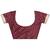 Maroon lichi silk flower zari weaving banarasi saree