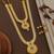 Traditional gold plated  necklace set with earrings for women – temple jewellery with kundan & pearl detailing