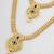 Traditional gold plated  necklace set with earrings for women – temple jewellery with kundan & pearl detailing