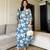 Aaysa Women Floral Printed Cotton Kurta with Trousers