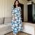 Aaysa Women Floral Printed Cotton Kurta with Trousers