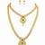 Traditional gold plated  necklace set with earrings for women – temple jewellery with kundan & pearl detailing