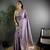 Lavender lichi blend silk flower zari weaving banarasi saree