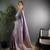 Lavender lichi blend silk flower zari weaving banarasi saree