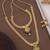 Traditional gold plated peacock design temple jewellery set with earrings for women