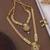 Traditional gold plated peacock design temple jewellery set with earrings for women
