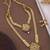 Traditional gold plated peacock design temple jewellery set with earrings for women