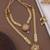 Traditional gold plated peacock design temple jewellery set with earrings for women