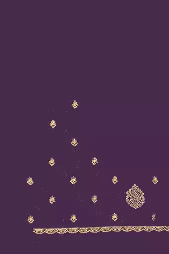 Purple color zari embroidery hot fix siroski work fendy silk blend party wear saree with blouse