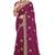 Magenta color zari embroidery hot fix siroski work fendy silk party wear saree with blouse