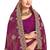 Magenta color zari embroidery hot fix siroski work fendy silk party wear saree with blouse