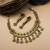 Gold plated diamond rajwadi necklace set