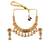 Gold plated diamond rajwadi necklace set