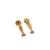 Gold plated diamond rajwadi necklace set
