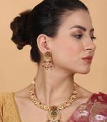 Unique rajwadi pushp necklace set