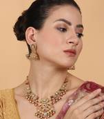 Regal rajwadi kempu necklace set