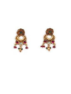 Unique rajwadi pushp necklace set 4