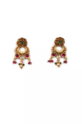 Unique rajwadi pushp necklace set