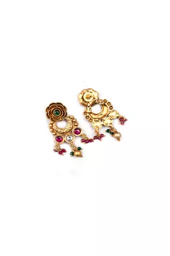 Unique rajwadi pushp necklace set