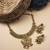 Gold plated rajwadi mayuraksh necklace set