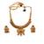 Gold plated rajwadi mayuraksh necklace set
