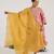 Blush pink printed jacquard kurta set with dupatta