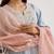 Blue embroidered tissue kurta set with dupatta