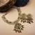 Elegant kempu rajwadi drop style necklace set