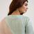 Mint green embroidered tissue kurta set with dupatta