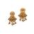 Elegant kempu rajwadi drop style necklace set
