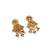 Elegant kempu rajwadi drop style necklace set