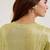 Lime embroidered tissue kurta set with dupatta