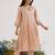 Pink embroidered tissue kurta set with dupatta