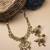 Captivating gold plated rajwadi pendant necklace set