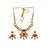 Captivating gold plated rajwadi pendant necklace set