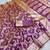 Lavender soft Art silk saree with zari weaving meenakari design