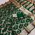 Green soft Art silk saree with zari weaving meenakari design