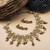 Luxurious gold plated rajwadi necklace set