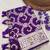 Purple soft Art silk saree with zari weaving meenakari design