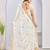 White color zari embroidery fendy silk party wear saree with embroidered blouse