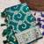 Sea green soft Art silk saree with zari weaving meenakari design