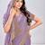 Levender color zari embroidery fendy silk party wear saree with embroidered blouse