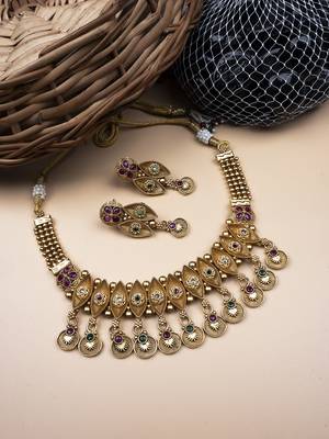 Exquisite rajwadi necklace set 2
