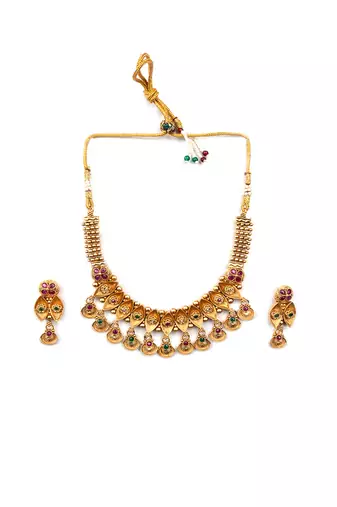 Exquisite rajwadi necklace set