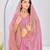 Light pink color zari embroidery fendy silk party wear saree with embroidered blouse
