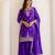 Chinon silk  with sequence embroidered work top with plazzo and dupatta
